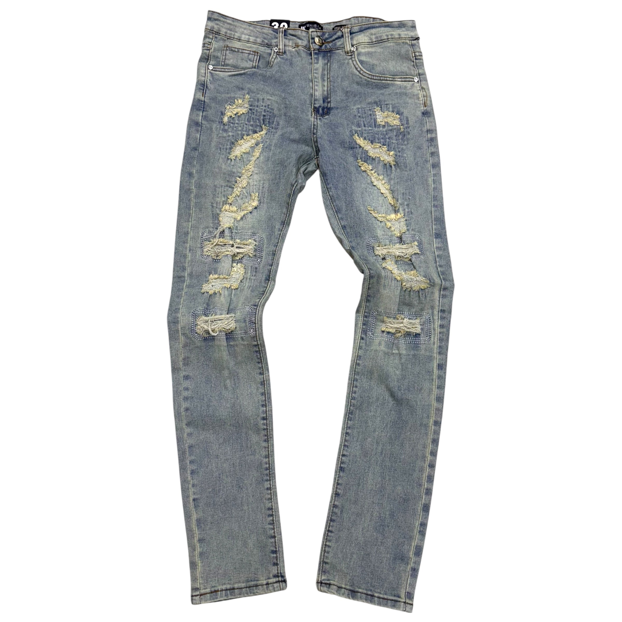 Waimea - Skinny Jeans - Bleach Wash - M8042DB