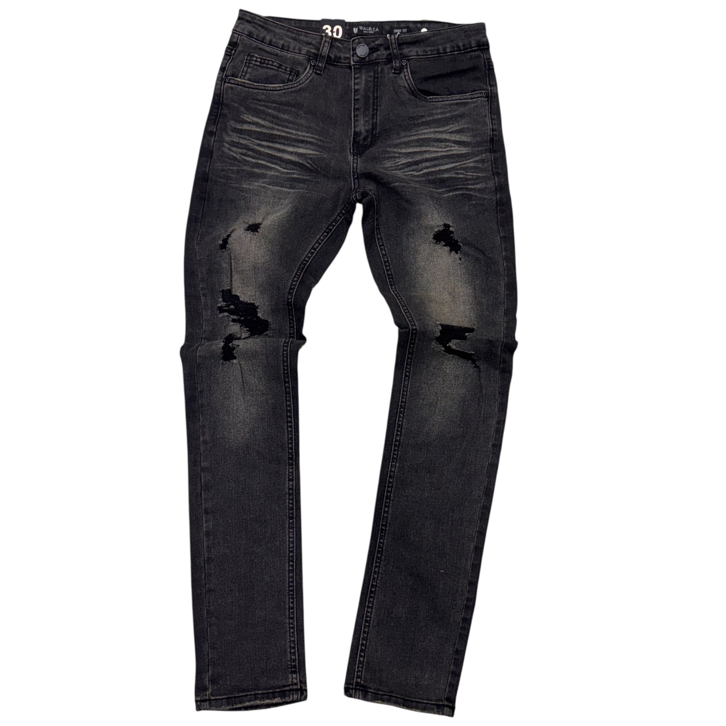 Waimea - Skinny Jeans - Black Wash - M8499D