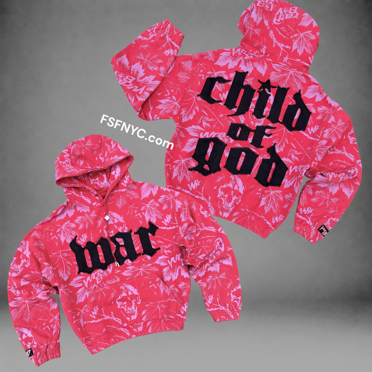 WrathBoy - Child Of God Hoodie - Red - 128