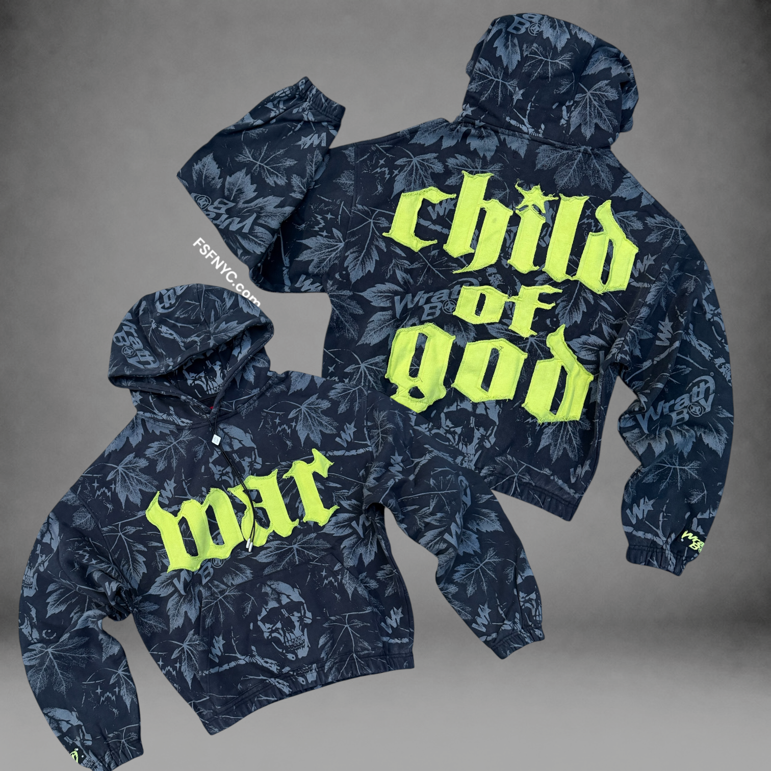 WrathBoy - Child Of God Hoodie - Black - 128