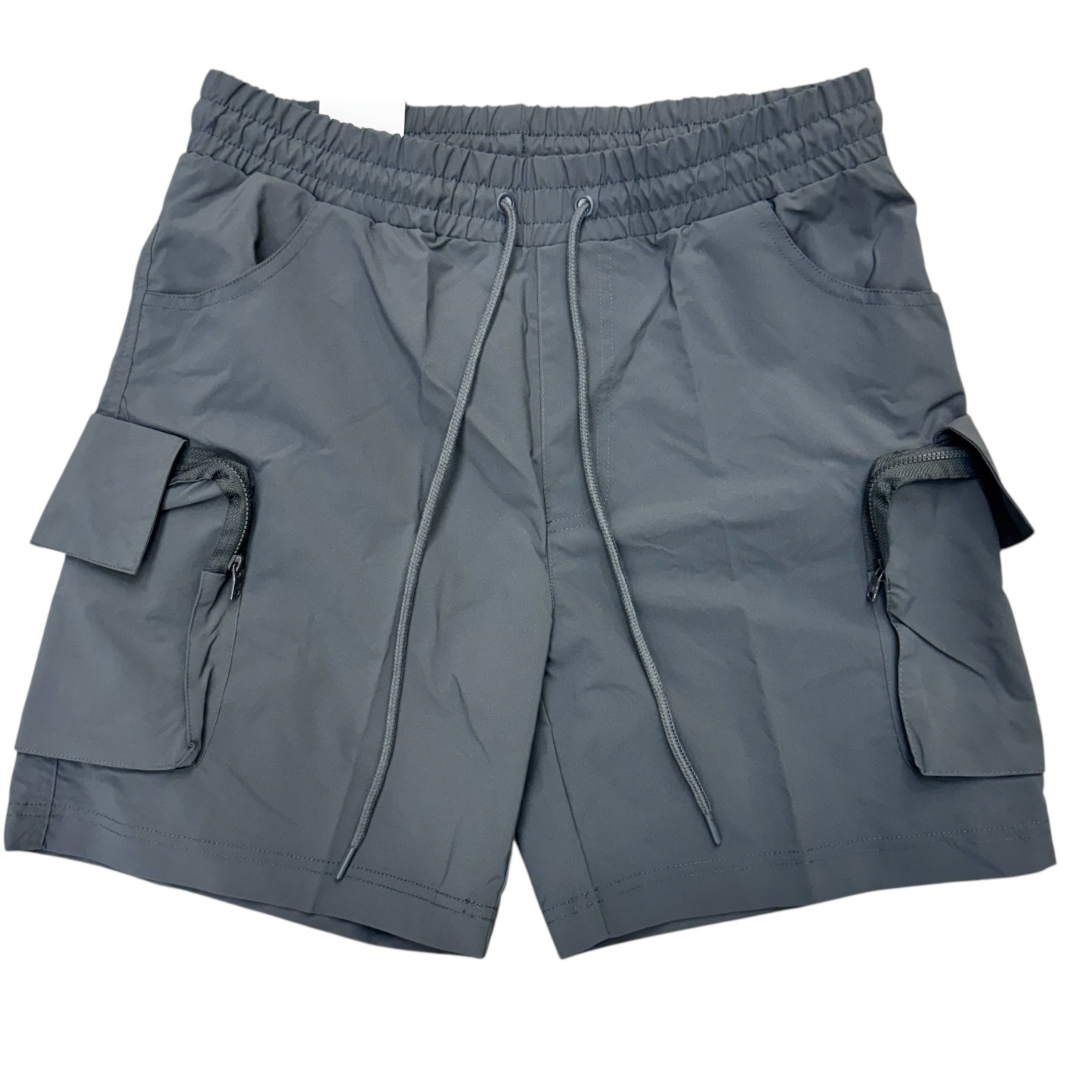 Rebel Utility Nylon Shorts Grey 911