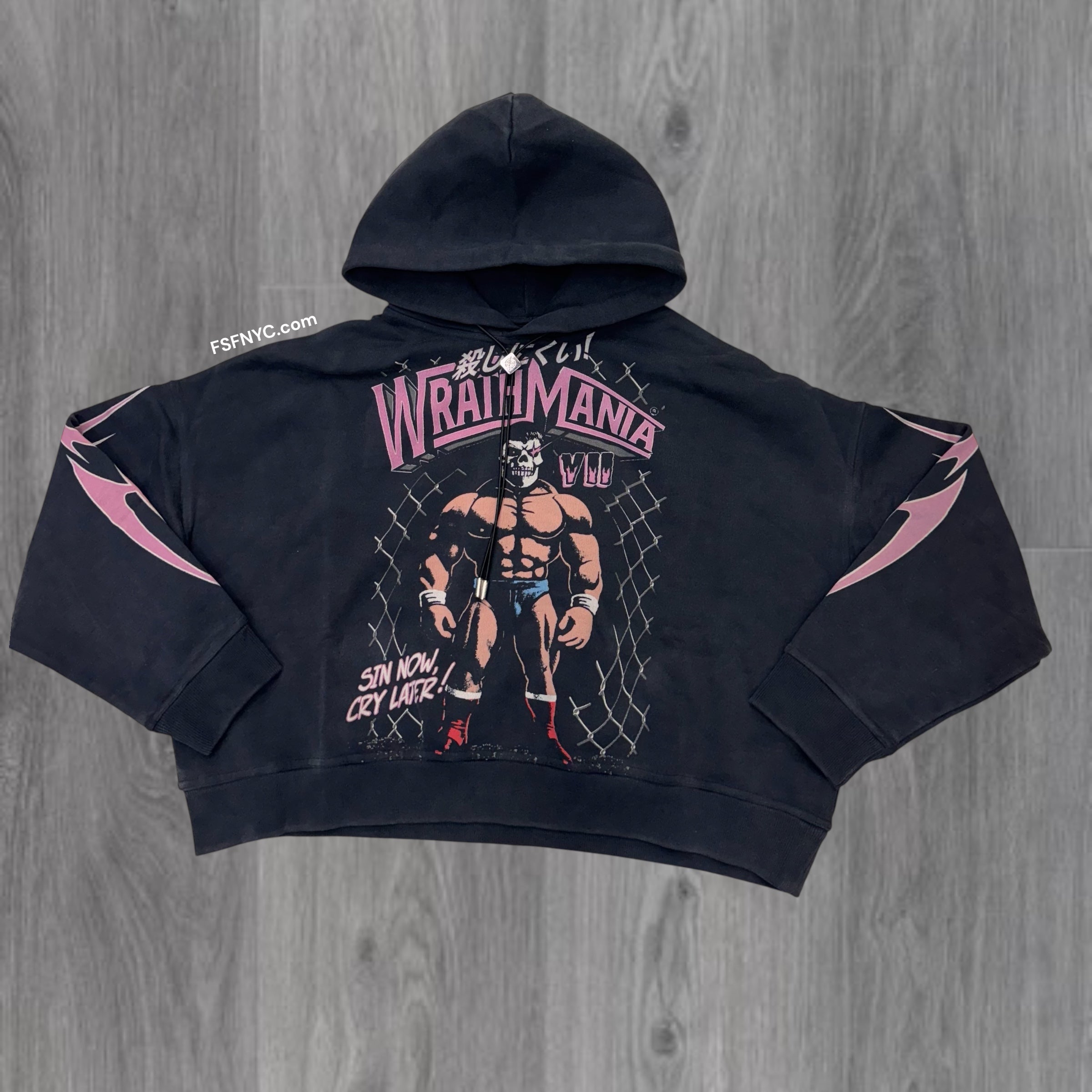 WRATHBOY - Cry Later Hoodie - Black - 085