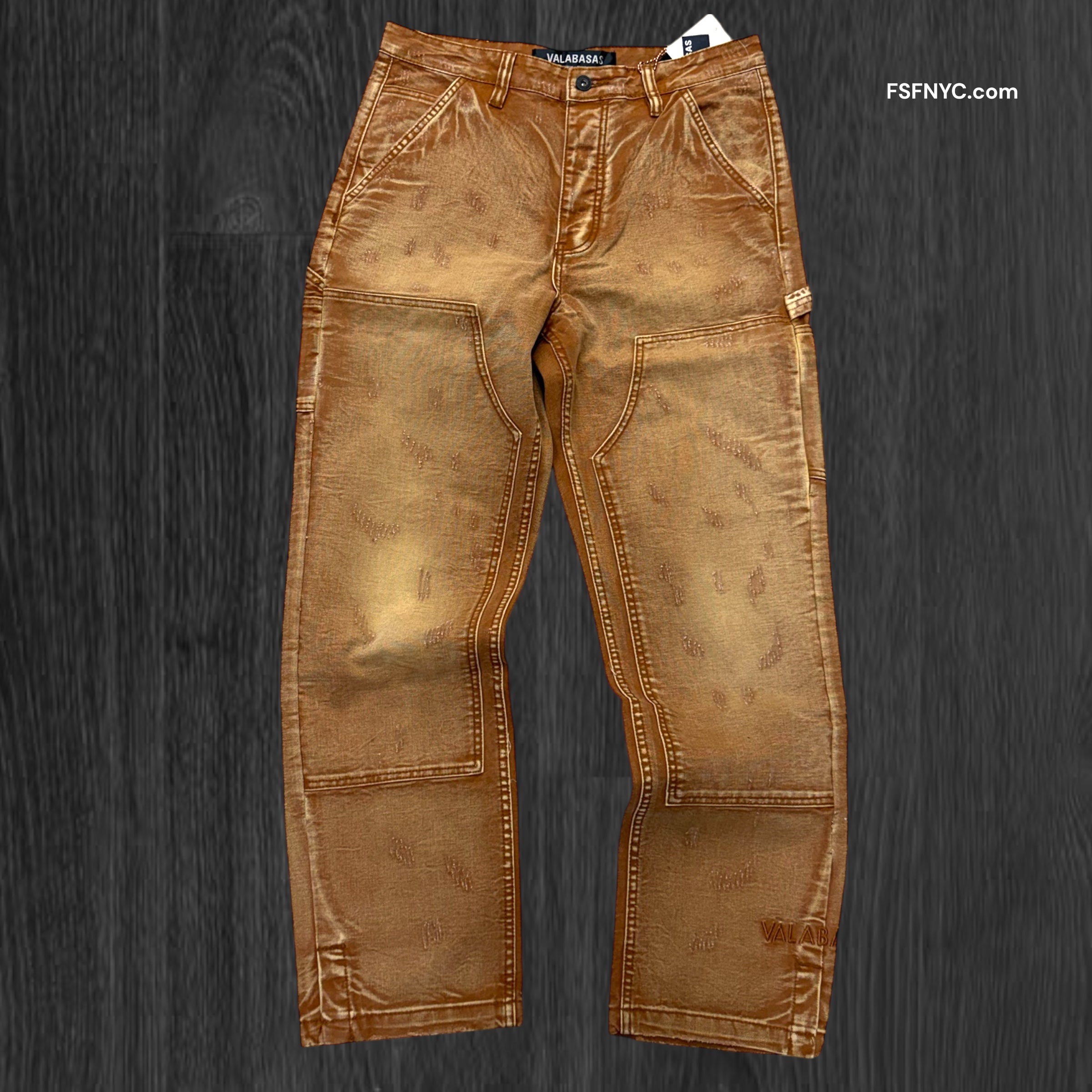 Valabasas - Straight Fit Carpenter Denim - Burnt Brown - 1008