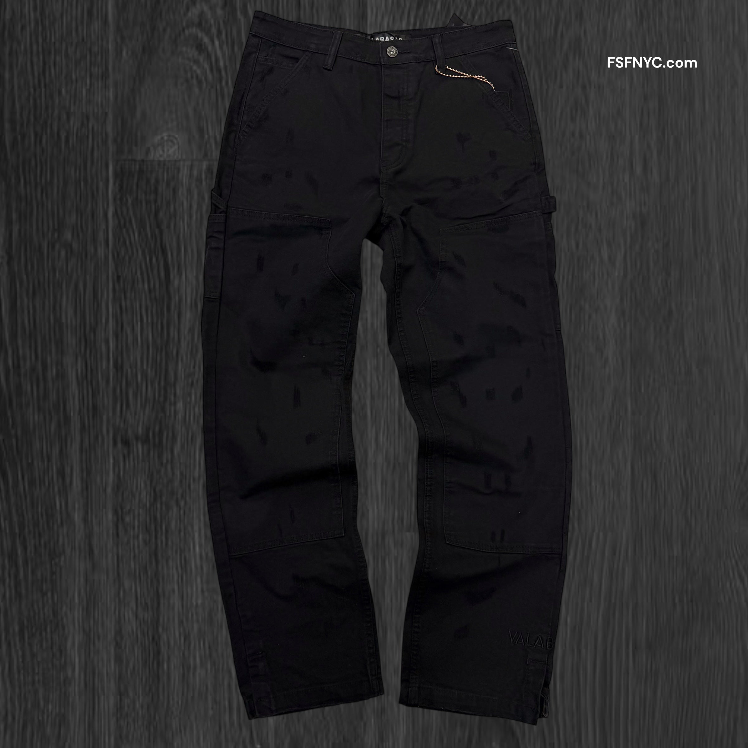 Valabasas - Straight Fit Carpenter Denim - Black - 1008