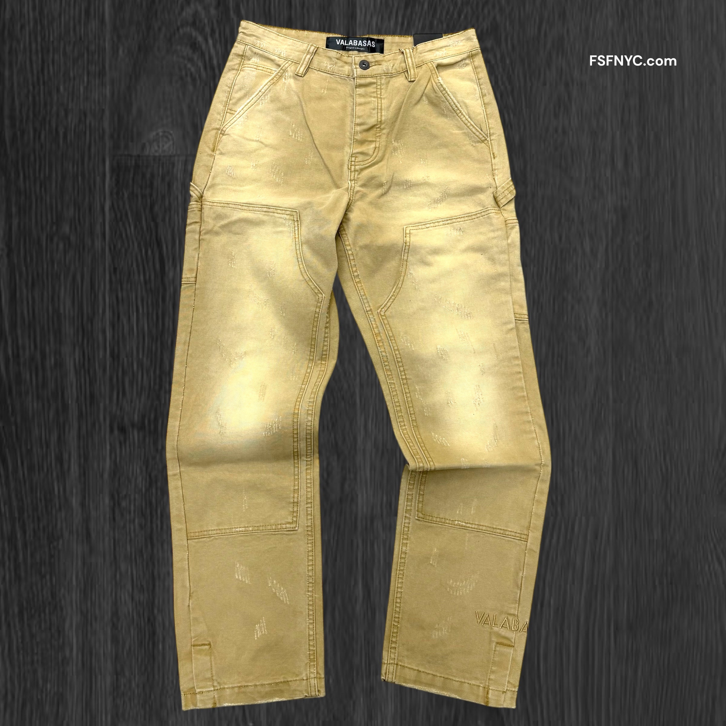 Valabasas - Straight Fit Carpenter Denim - wheat - 1008