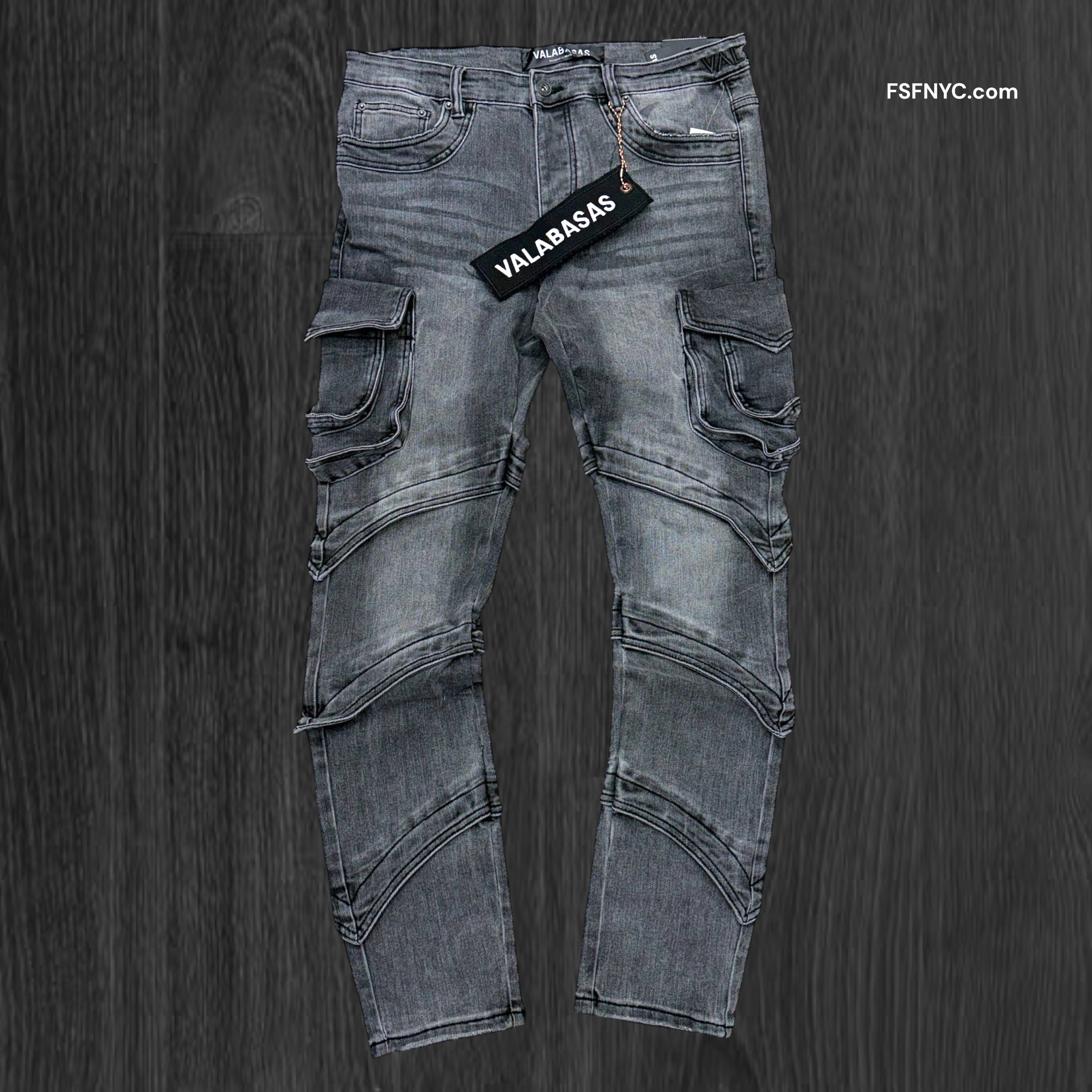 Valabasas - Skinny Smoto Denim - Dk Grey - 1031