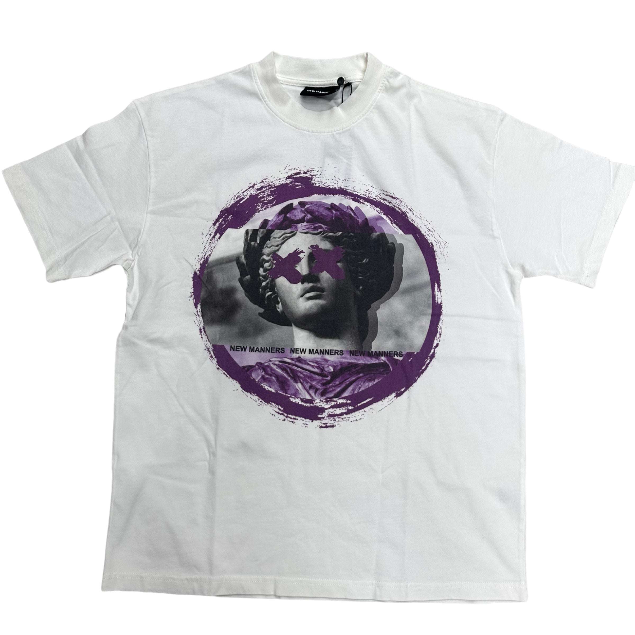 Manners OverSize Blinded T-shirt Acid White Purple