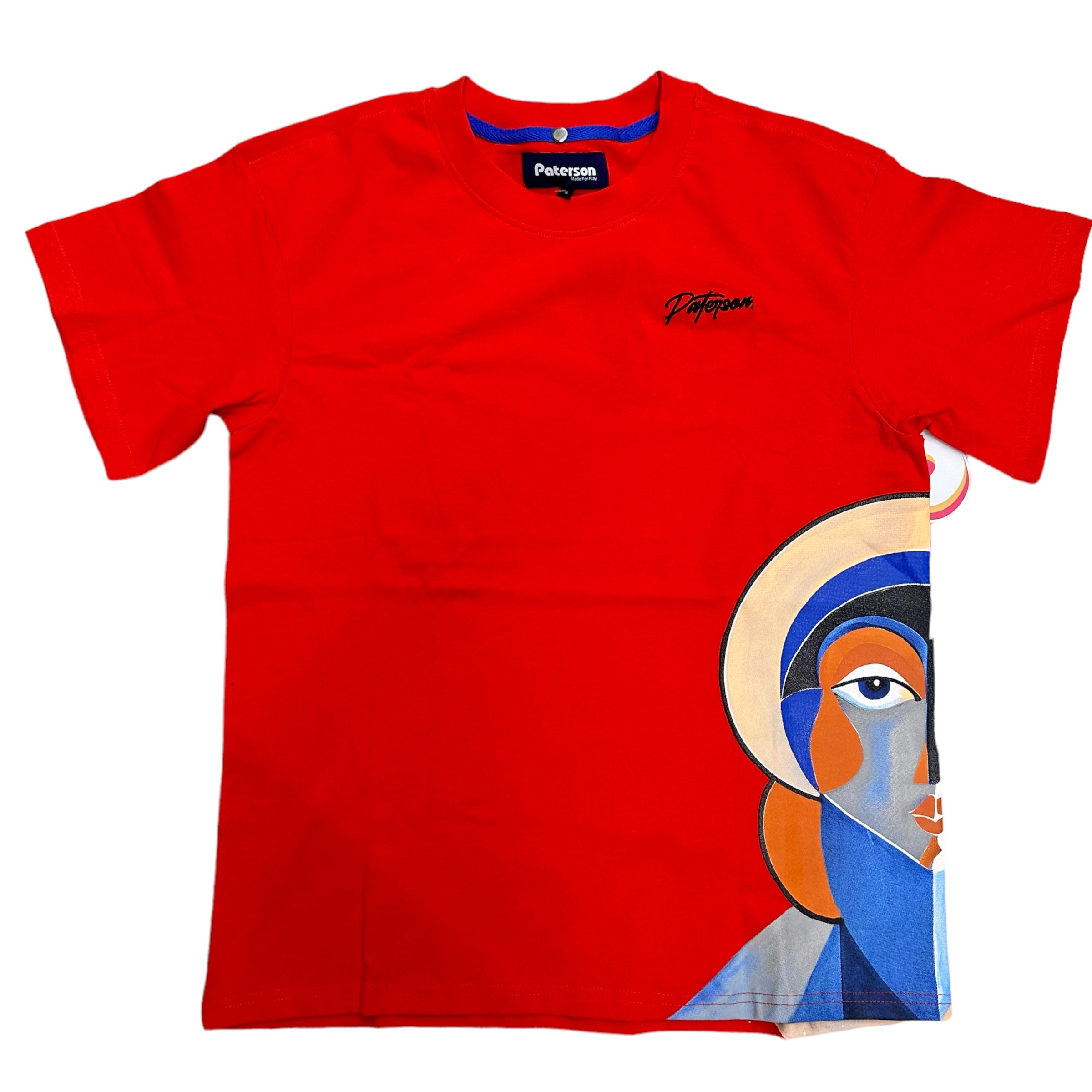 Paterson Face  t shirt Red  p54