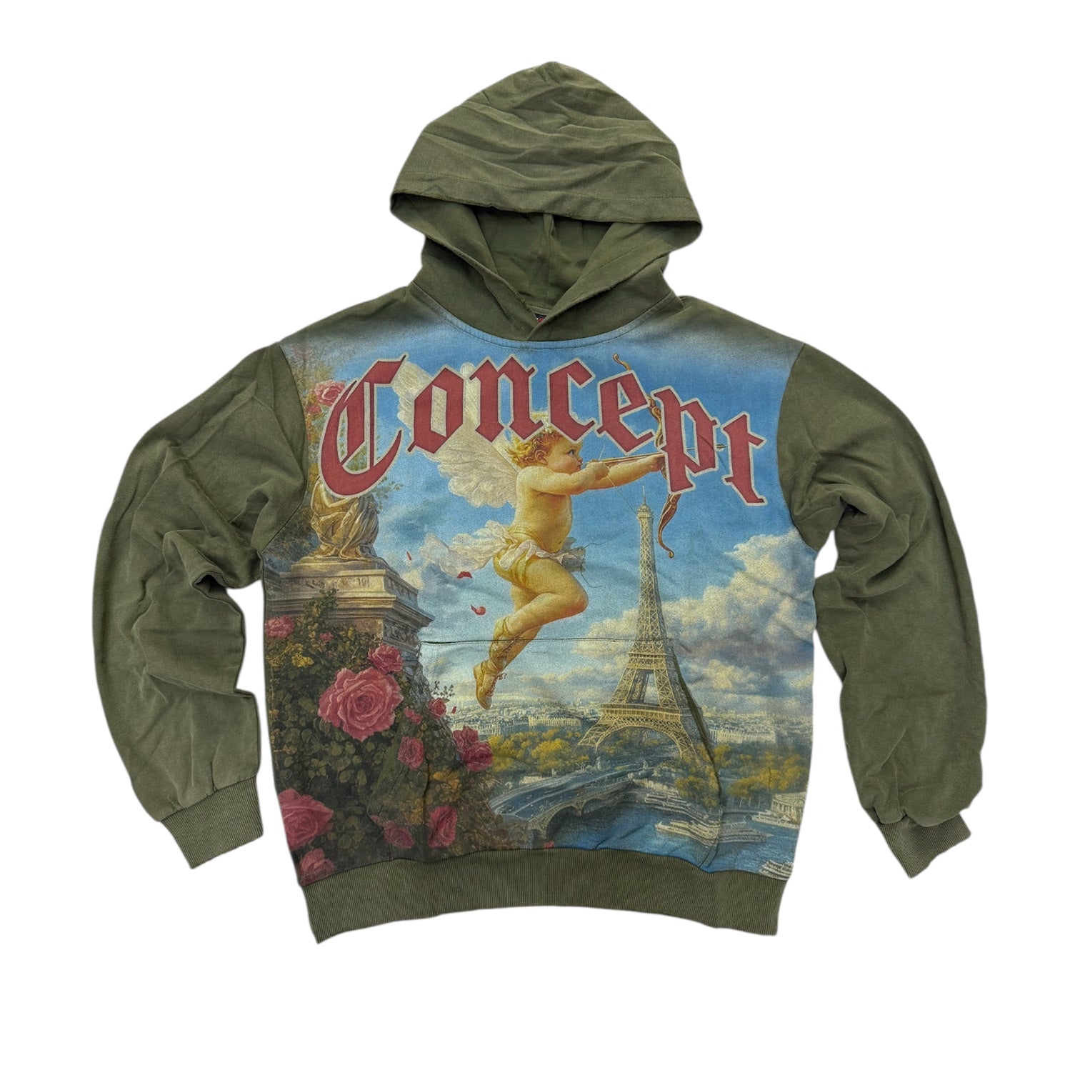 Concept - Angel Hoodie - Olive Wash