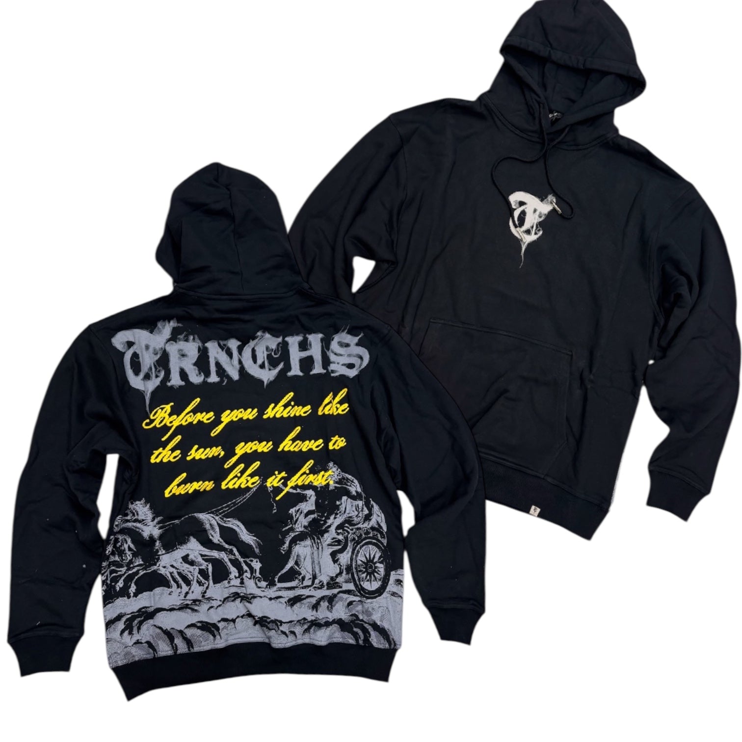 Trnchs - BURN LIKE SUN Hoodie - BLK - 2504 zi
