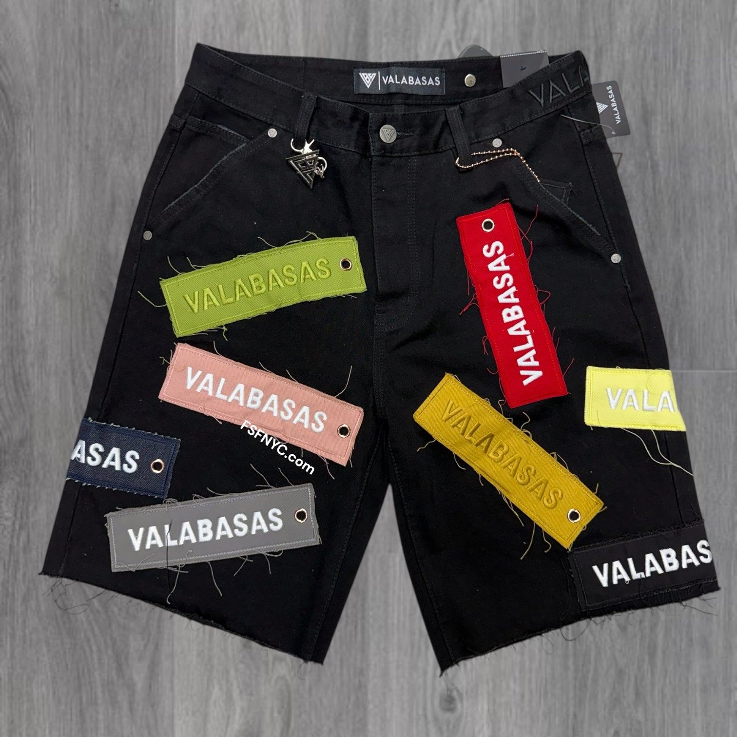 Valabasas - The Banner Denim shorts - Jet Black - 1031