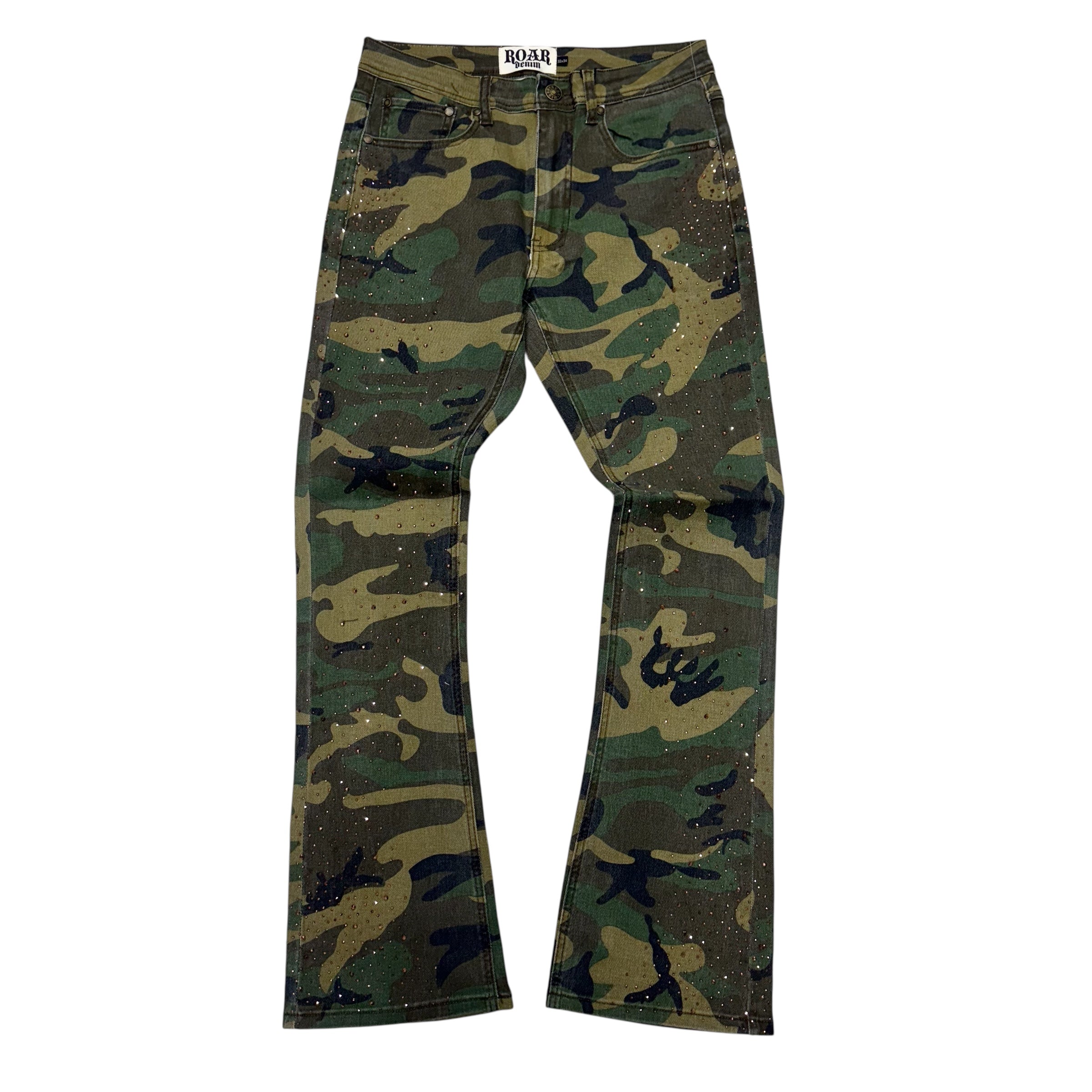 R3- Rhinestone Stacked Denim-Woodland- 680