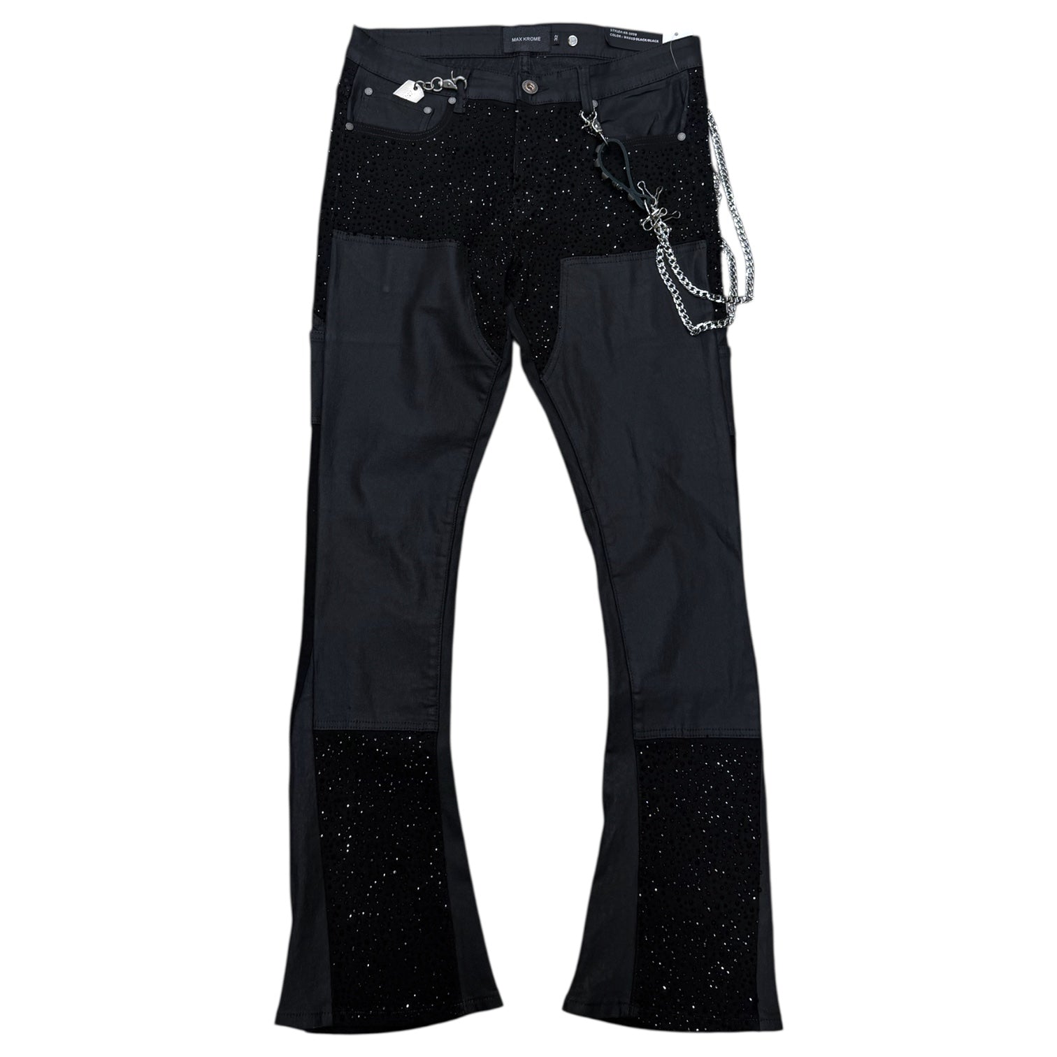 KR - Stacked Waxed Denim - Black - 3039