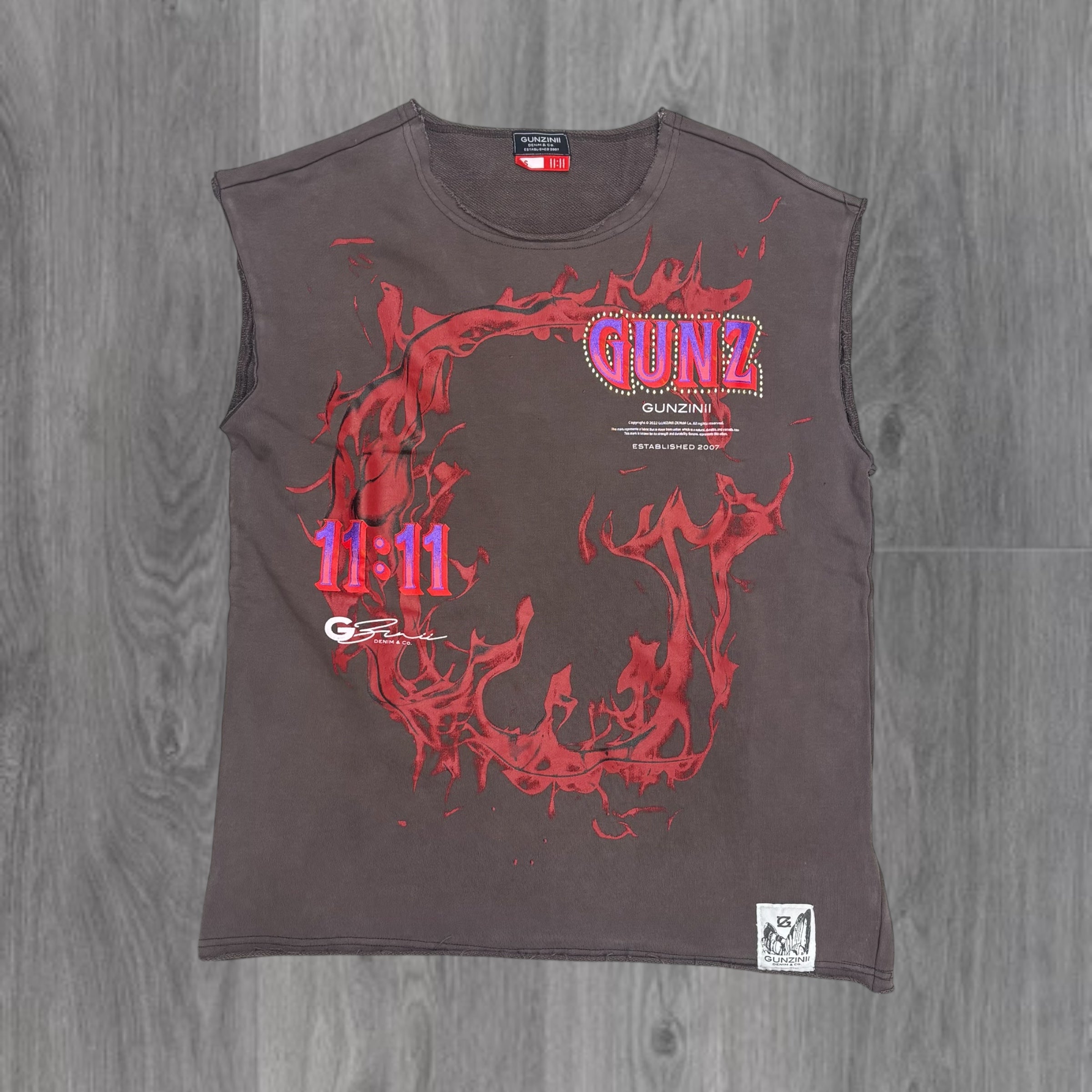 Gunzinii 11:11 Sleeveless Top Brown GZ690 M