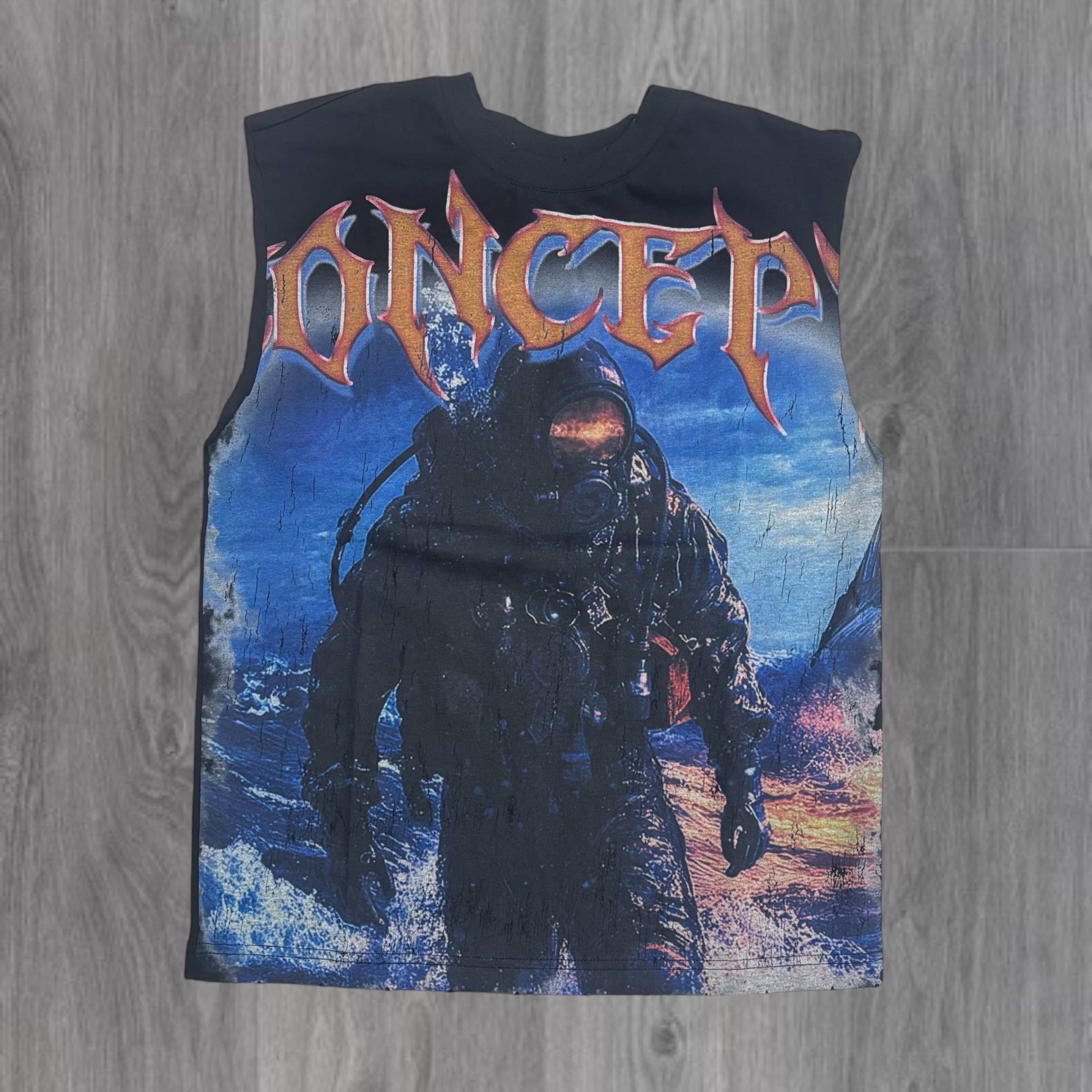 Concept Diver Sleeveless T-shirt Black 030