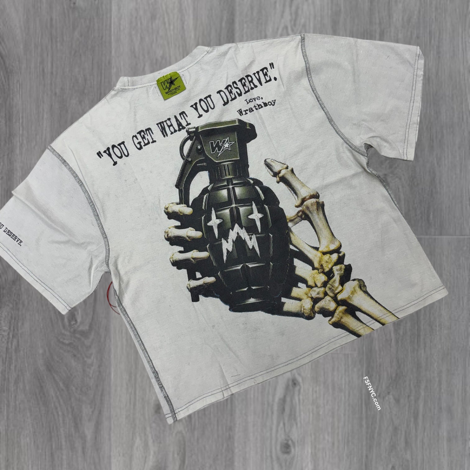 WrathBoy - Deserve T-shirt - Grey - 603