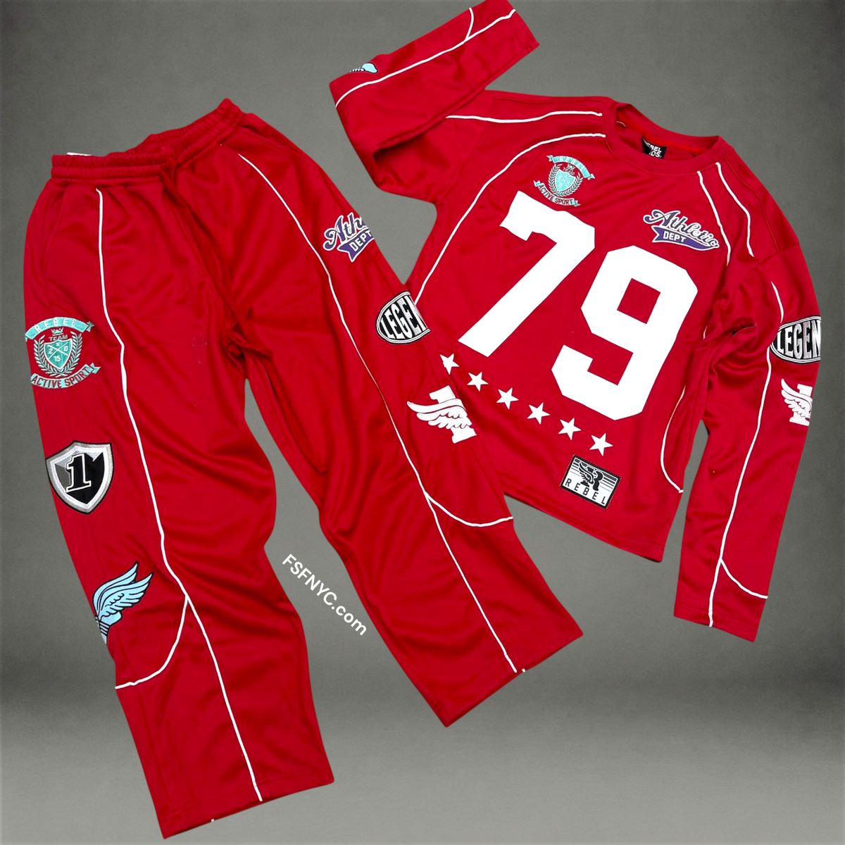 Rebel - SET - Motorsport Crew Track - Red 213 413