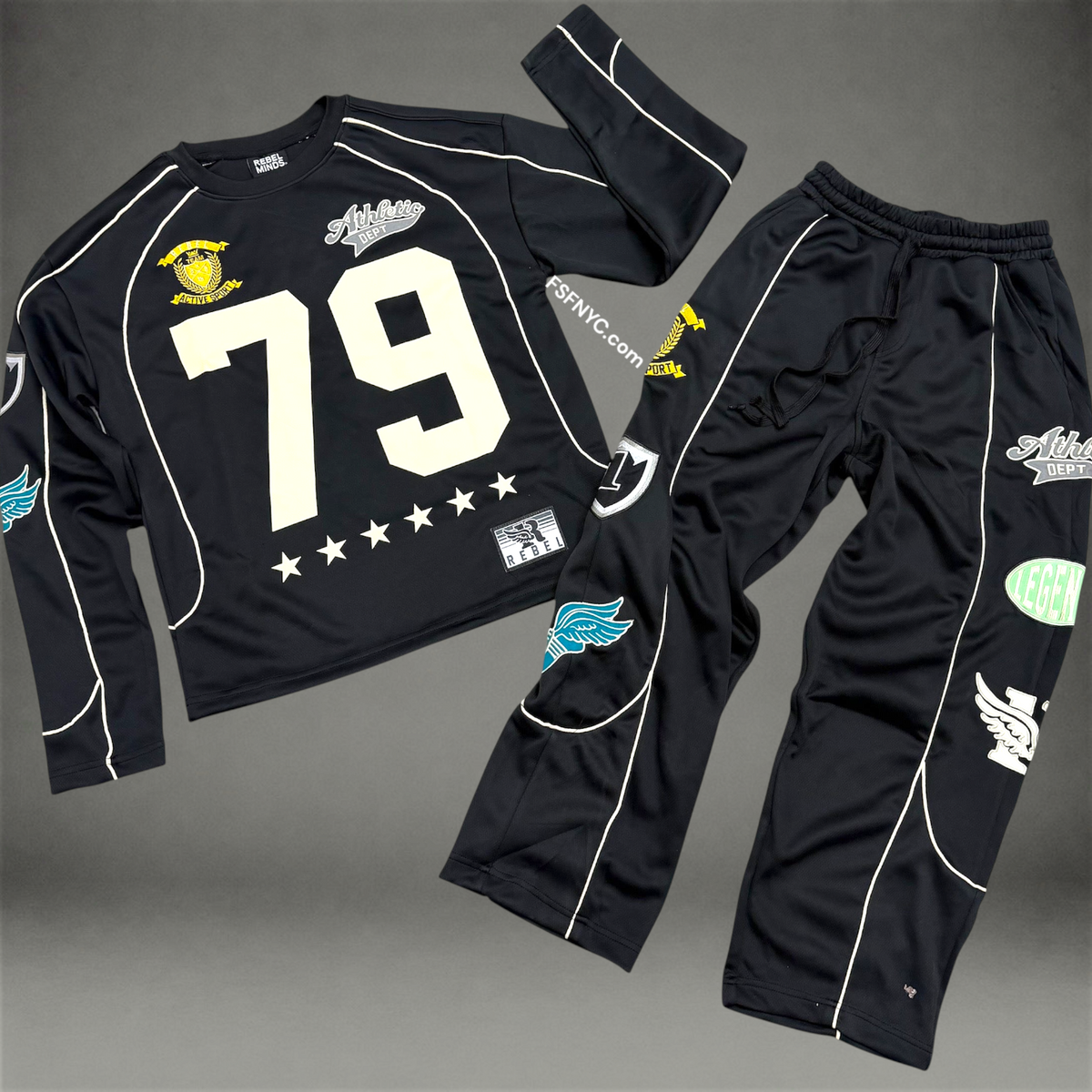 Rebel - SET - Motorsport Crew Track - Black 213 413
