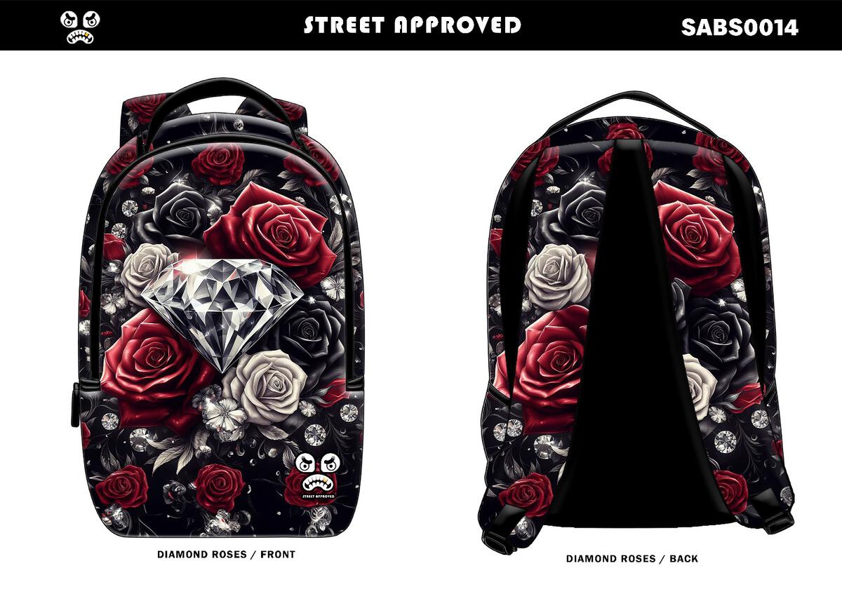 Approved Backpack Diamond Roses