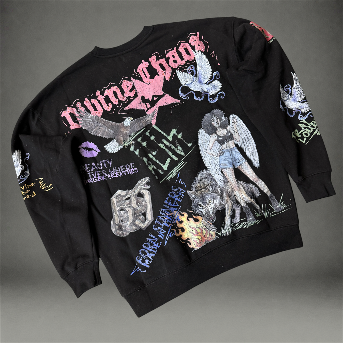 Roku - Divine Chaos Crew Sweatshirt - Black 2139