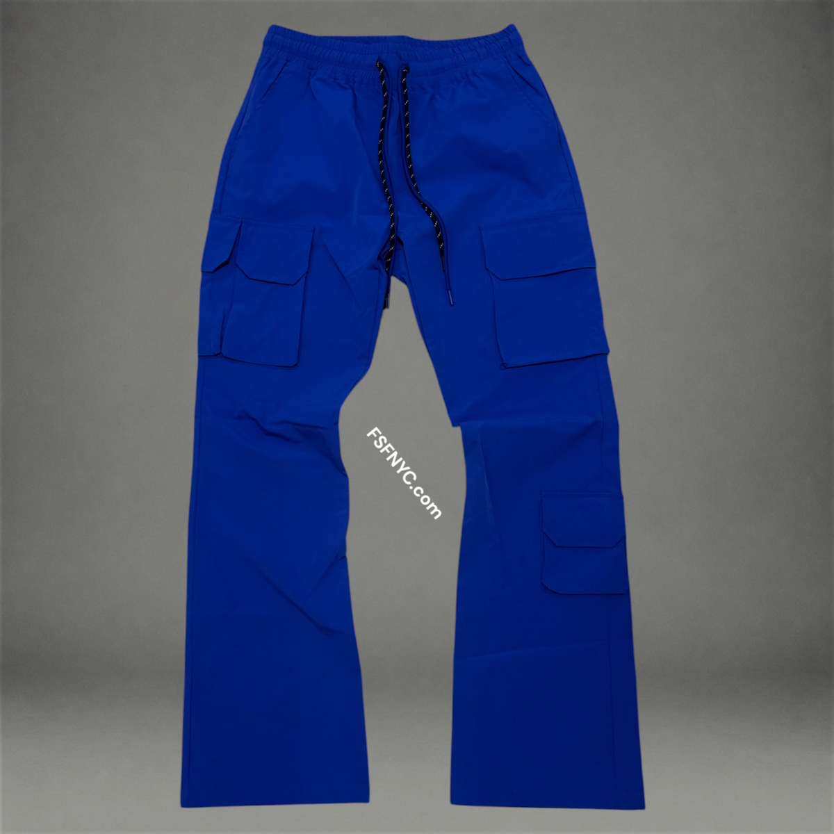 Baruda - Flare Nylon Cargo Pants - Royal - 404FS