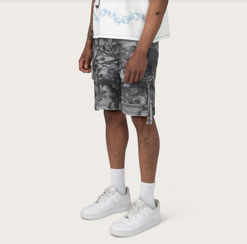 Rise - Utility Denim Shorts - Carbon - S421
