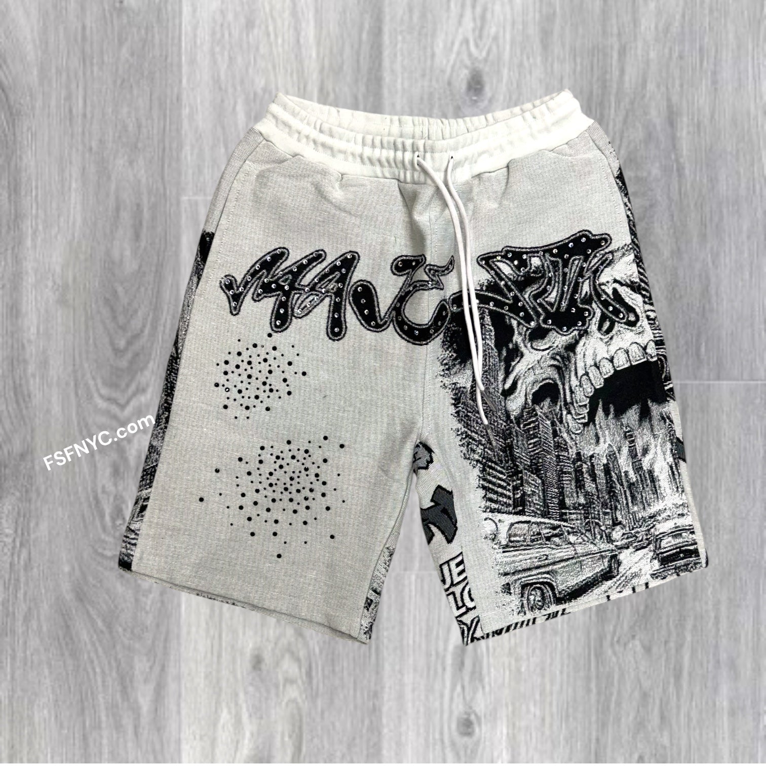 MJSTK- Shorts City Tapesstry - Cream - 2633
