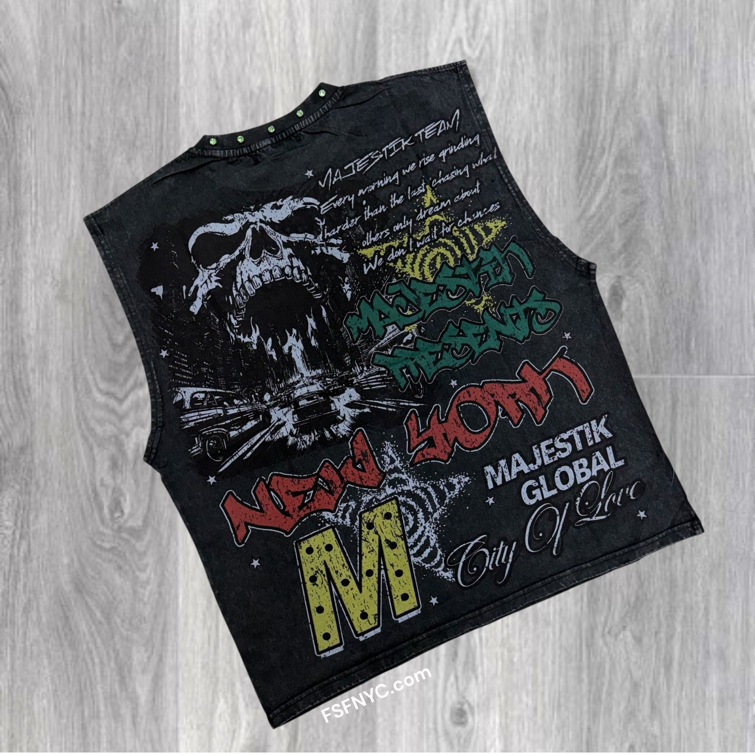 MJSTK- Sleeveless Global - Black - 26031