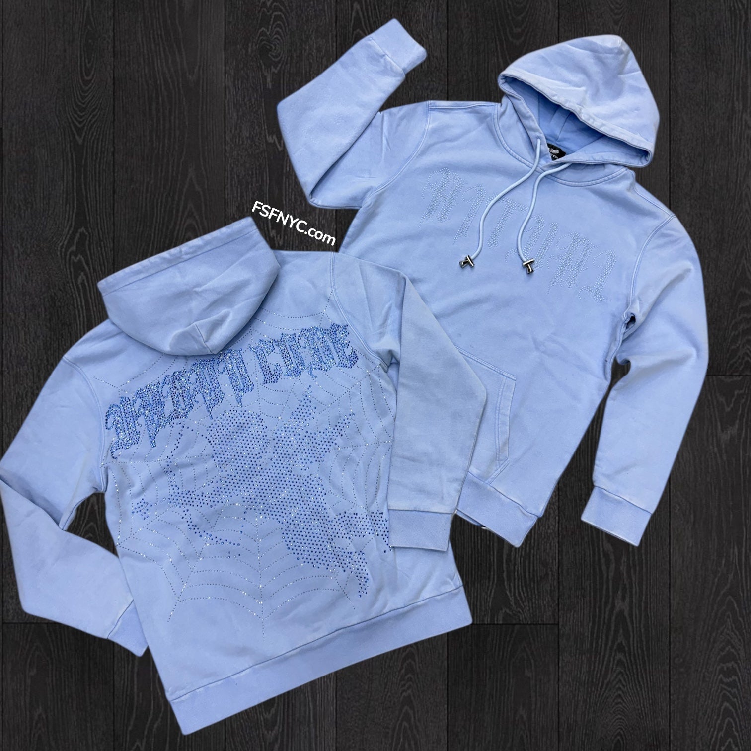 RST- Cupid diamonds HOODIE - L.Blue - RST407