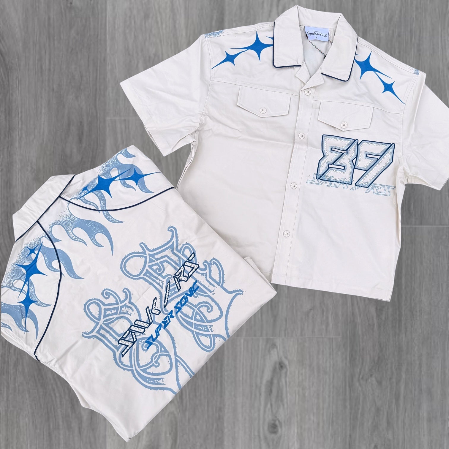 Rise - SUSO Button Down Shirt - Blue - 490