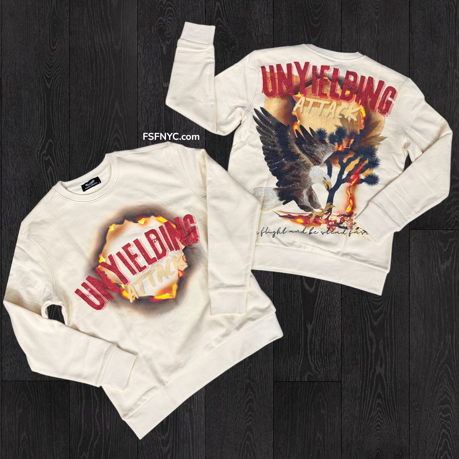 RST - Unyieling Diamonds Crewneck - Beige - Rst413