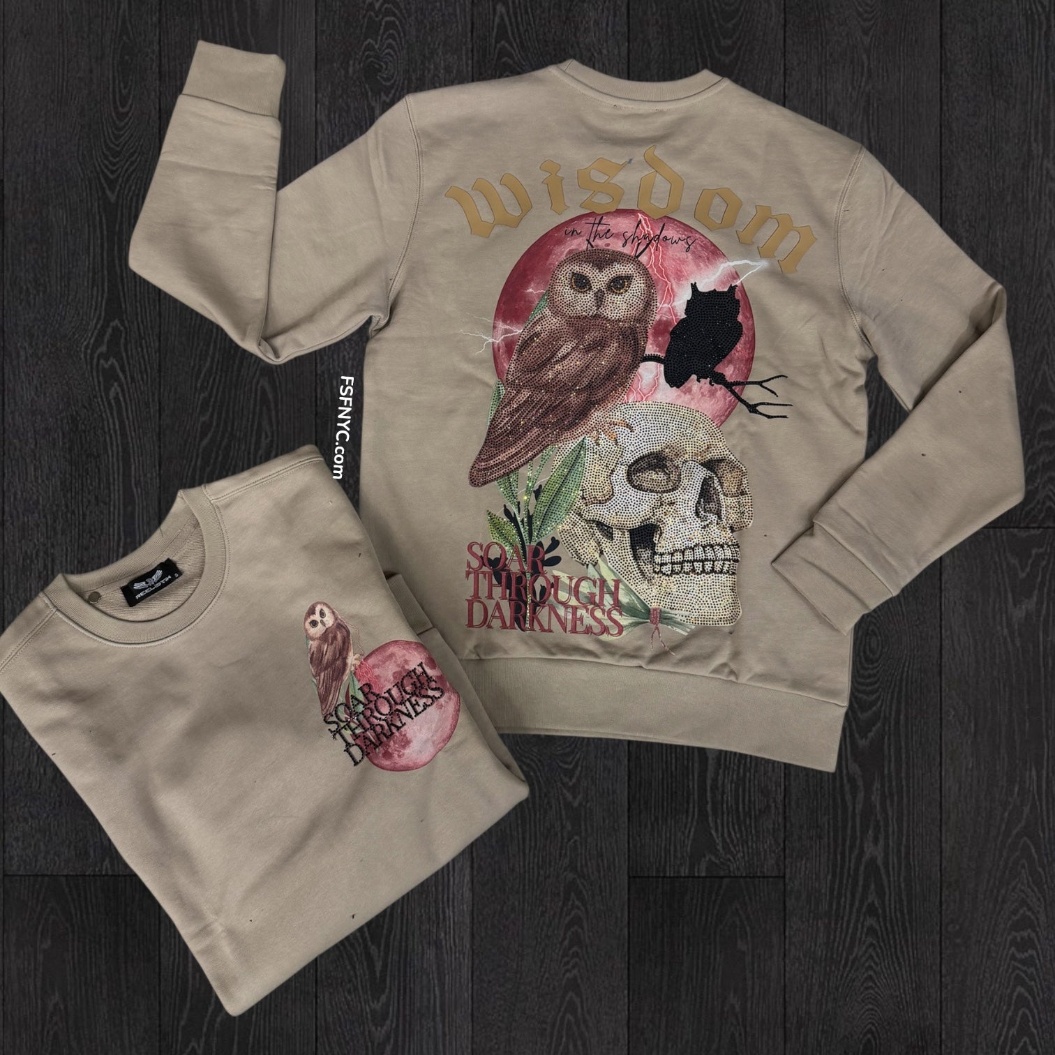 RST - Wisdom Diamonds Crewneck - Beige - Rst412