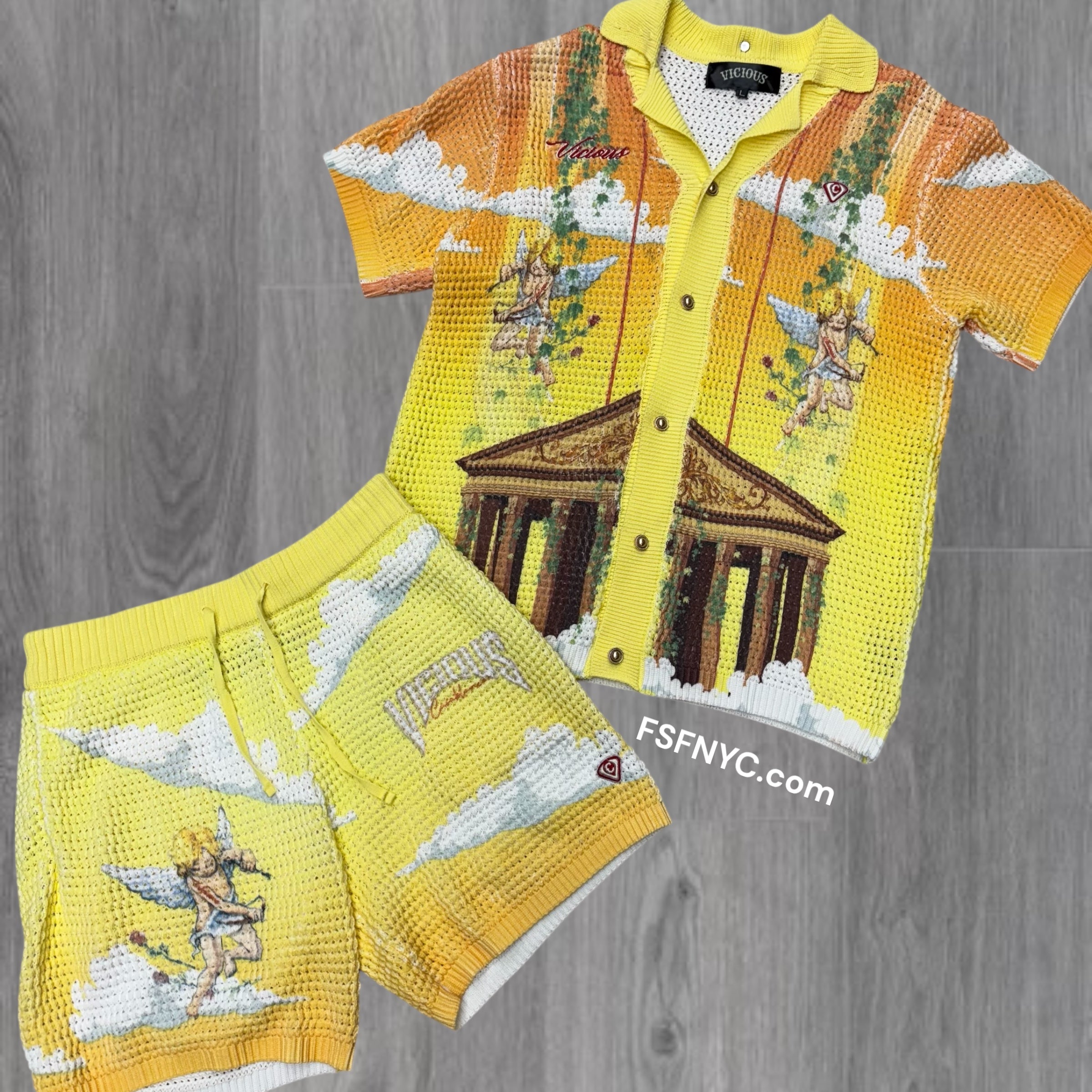 Vicious Sunny knitted Short Set loose Fit" 602 603