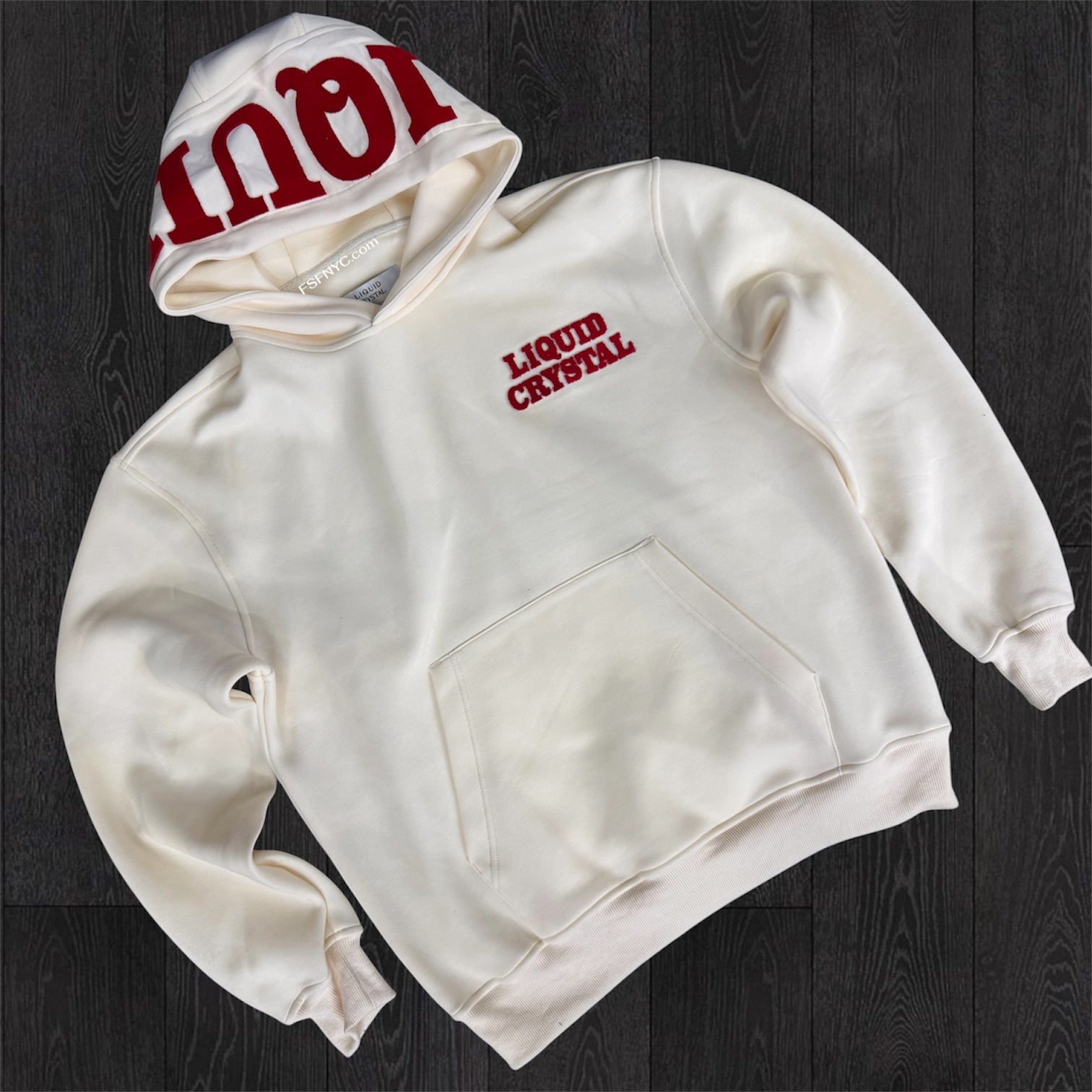 LC - liquid Crystal Premium Hoodie - Cream - 9109H