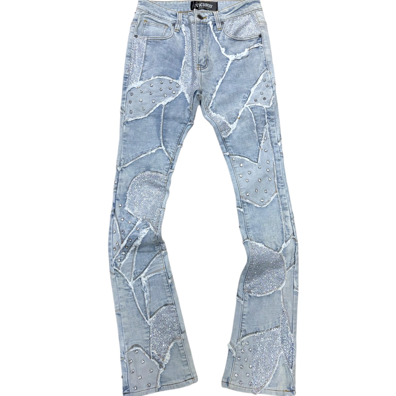 Vicious- Stacked Denim - Light BLUE - VC627 zi