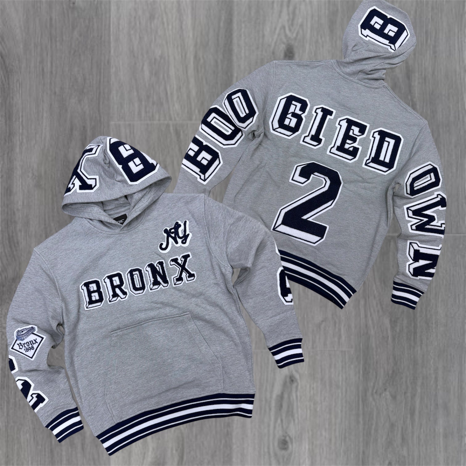 JC - Varsity Hoodie - Grey - 8803H