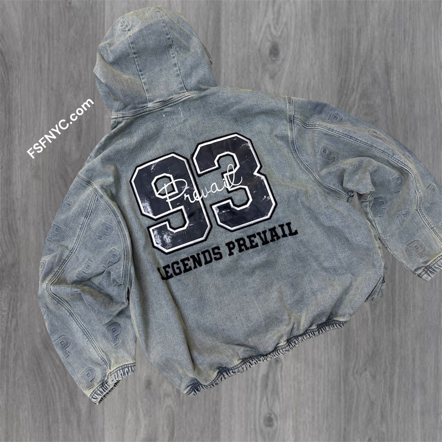 Prevail - Embossed Denim Set - Blue