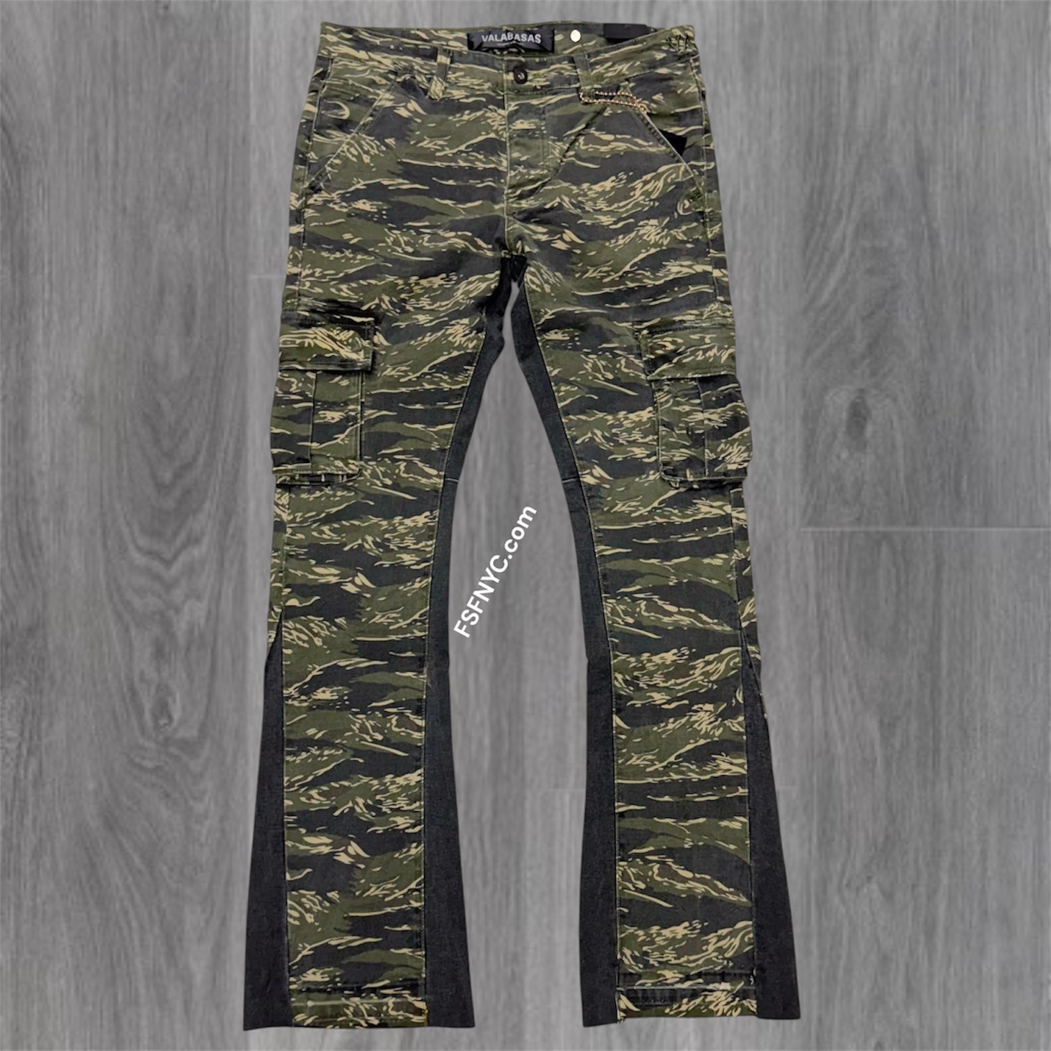Valabasas - Geno Camo Stacked Denim - TAC GREEN 1006