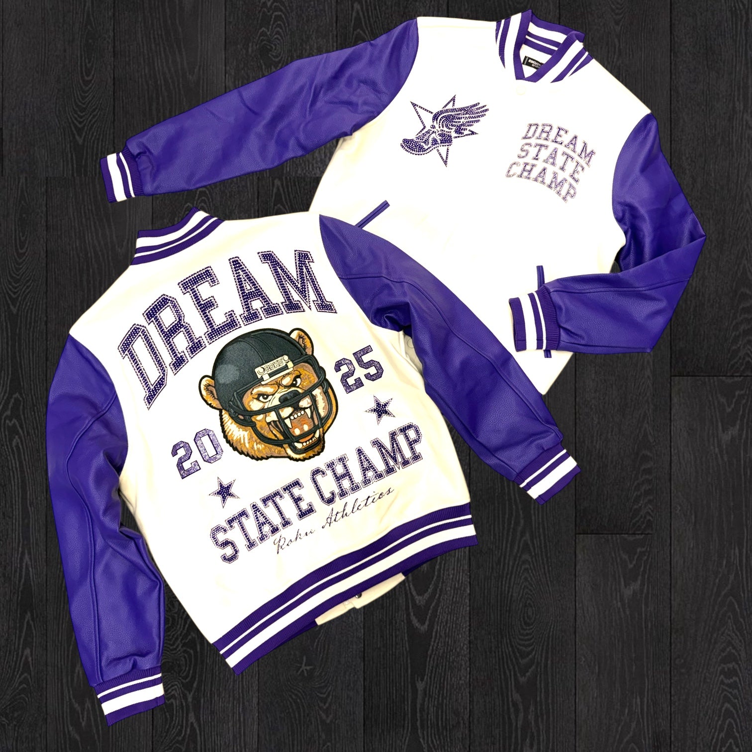 Roku - bandit varsity Jacket - Dream- Purple - 1900