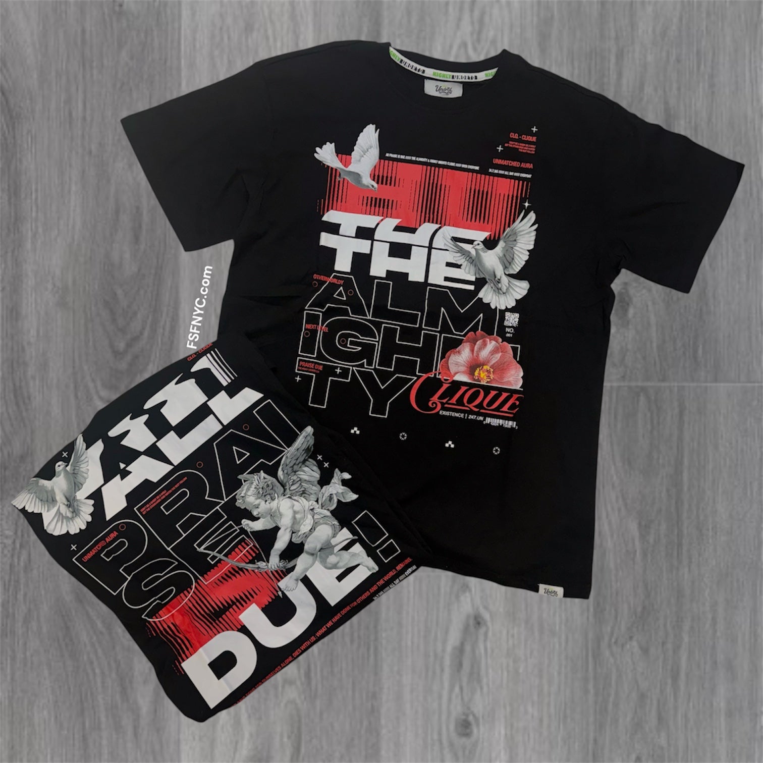 UNDRTD - The Almighty T-shirt - Black/Red - 6103 A