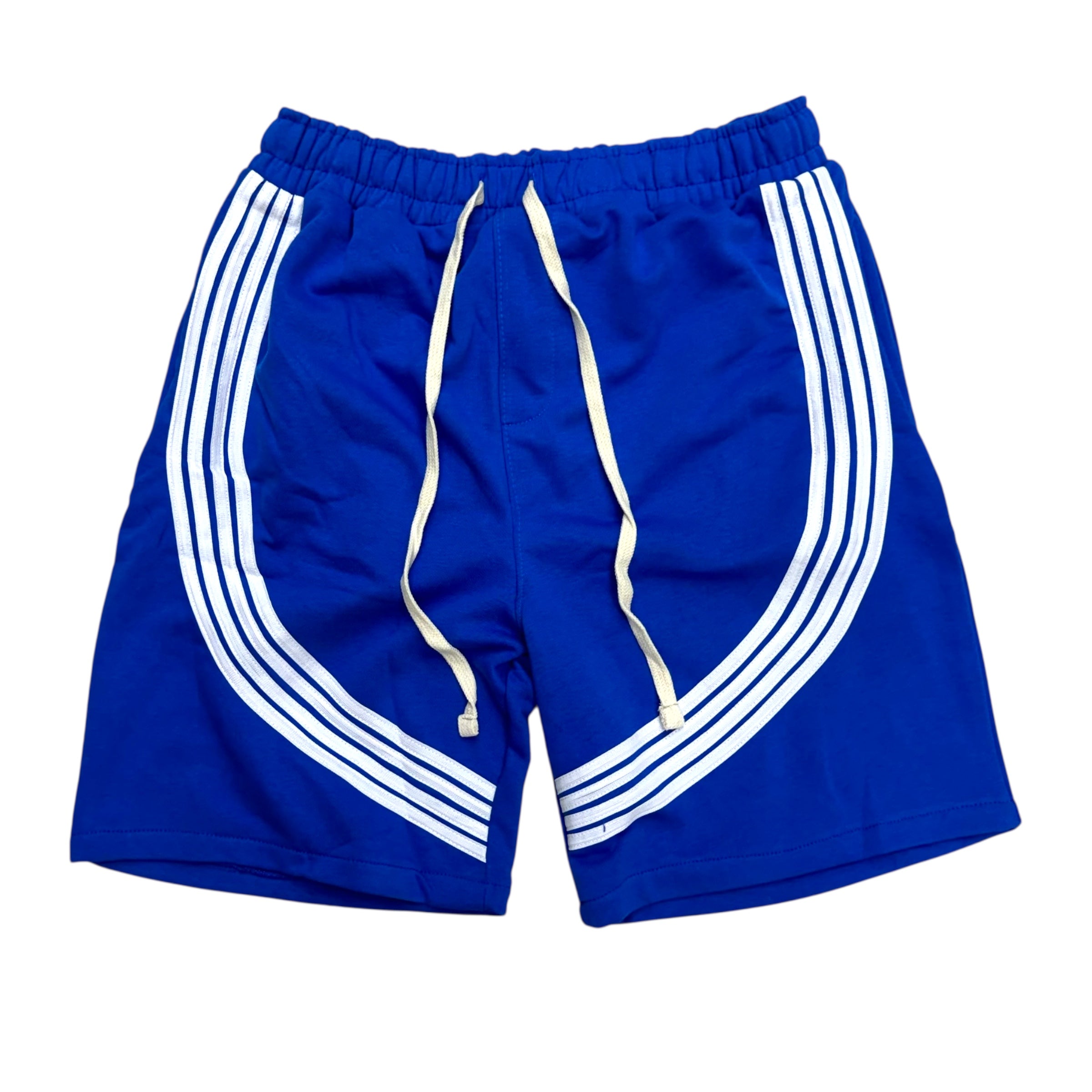 Stripes Sweat Shorts Royal/White