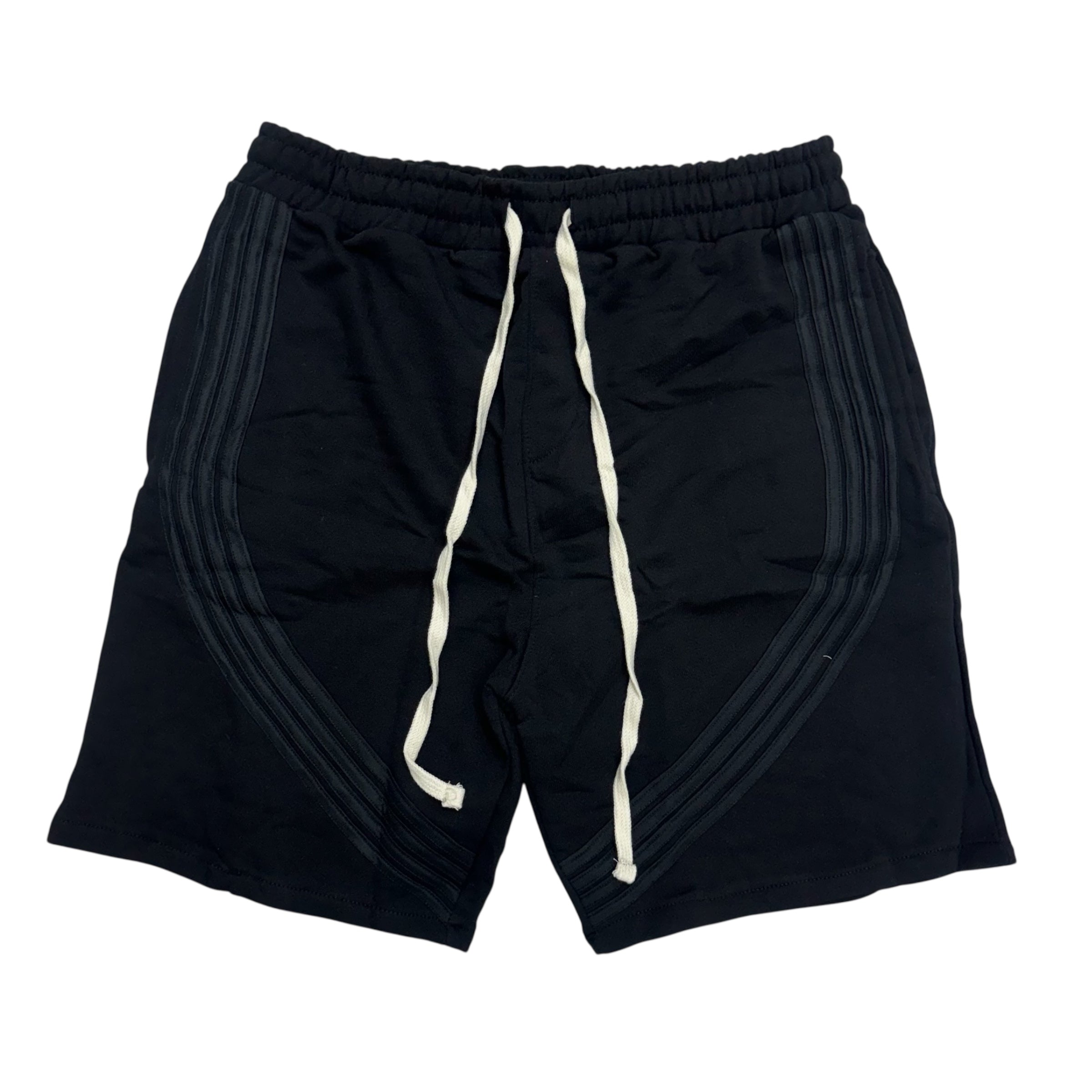 Stripes Sweat Shorts Black/Black
