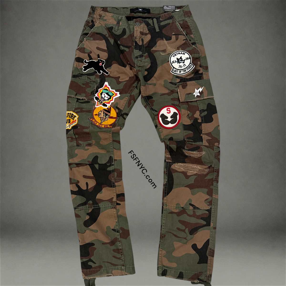 JC - Patch Cargo Pants - V.Camo - 54422