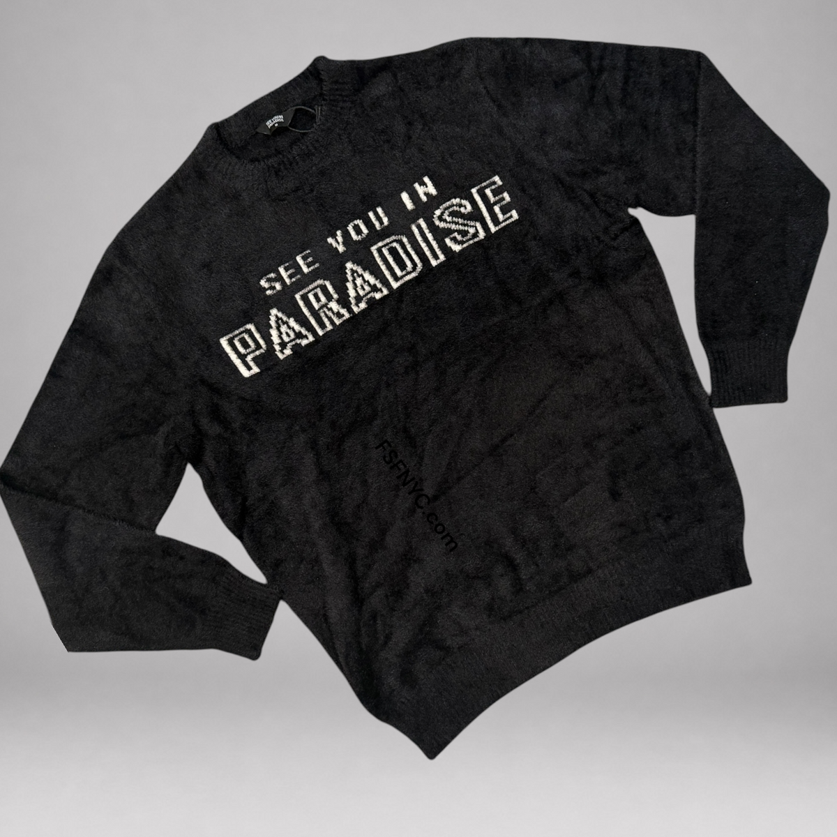 SYP - Mohair Paradise Crew sweater - Black - 3971