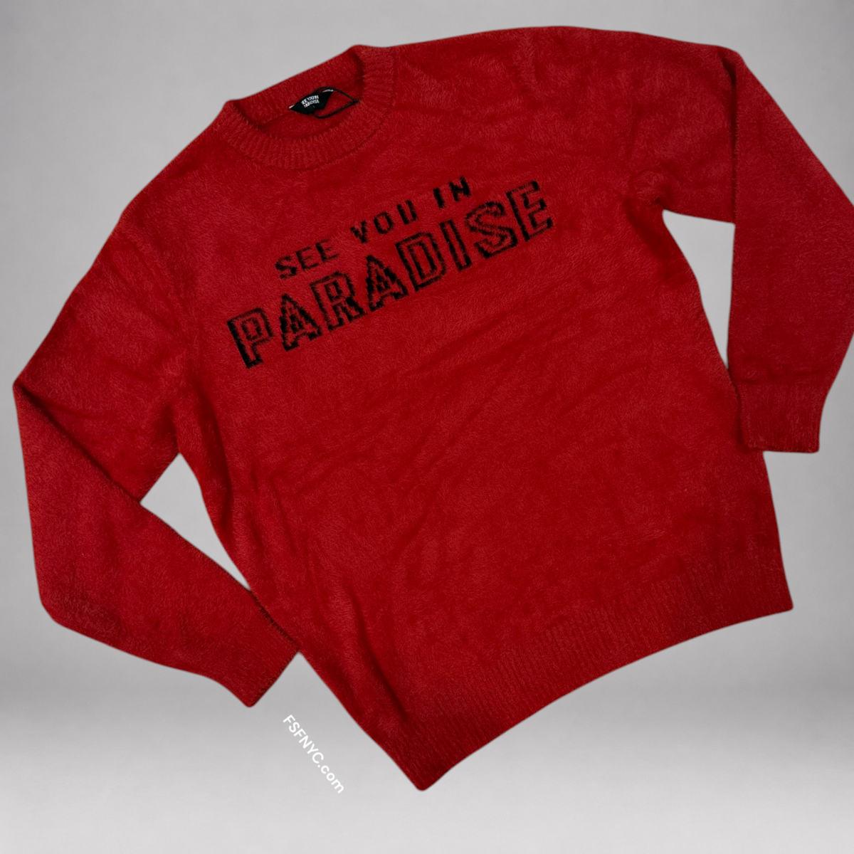 SYP - Mohair Paradise Crew Sweater - Red - 3971