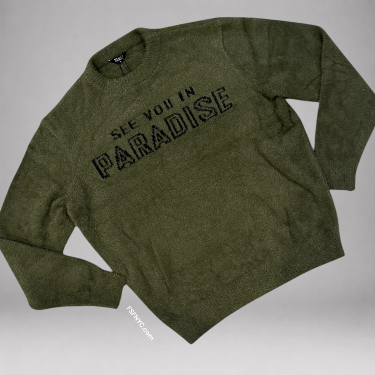 SYP - Mohair paradise Crew Sweater - Olive - 3971