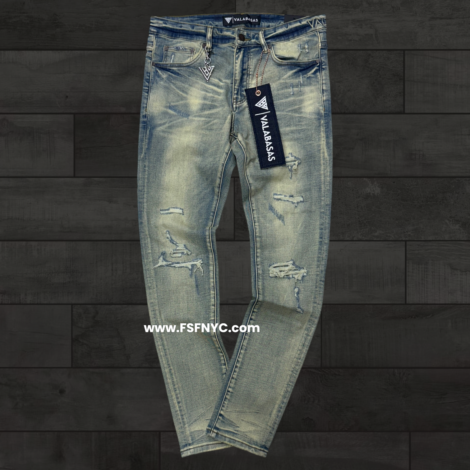 Valabasas - Scrimitar Skinny Jeans - Vintage Blue Wash - 1056
