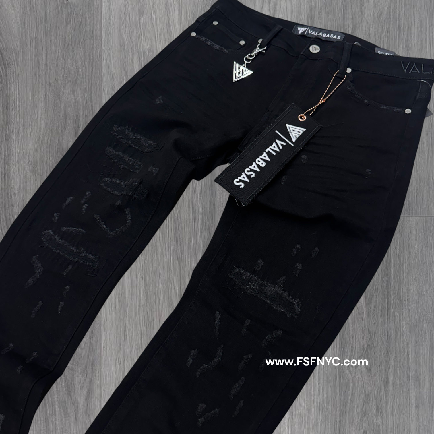Valabasas - ilyas Slim Jeans - Jet Black - 1055