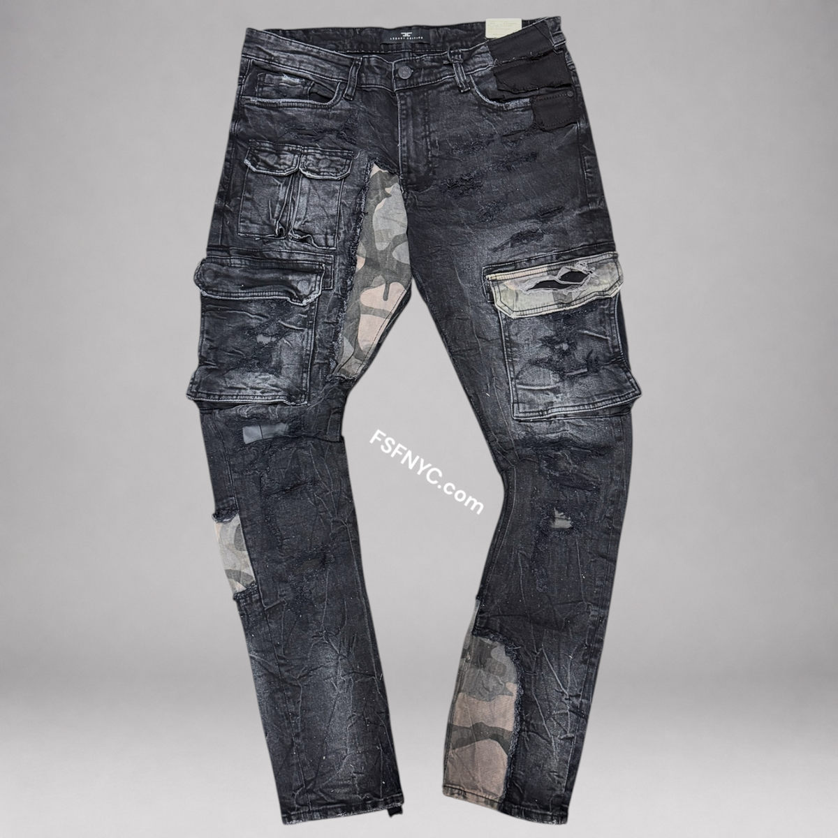 JC - Utility Cargo Denim - Black Shadow JM3481