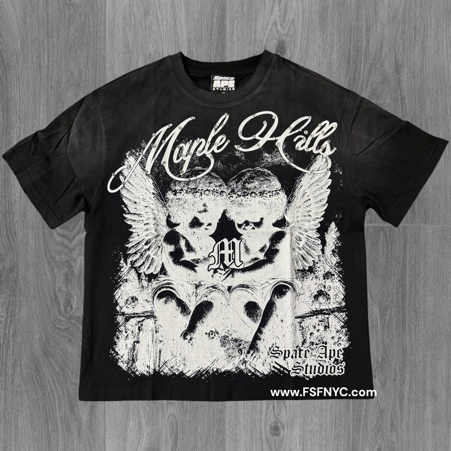 Space - Angel NYC T-shirt - Black - TS11